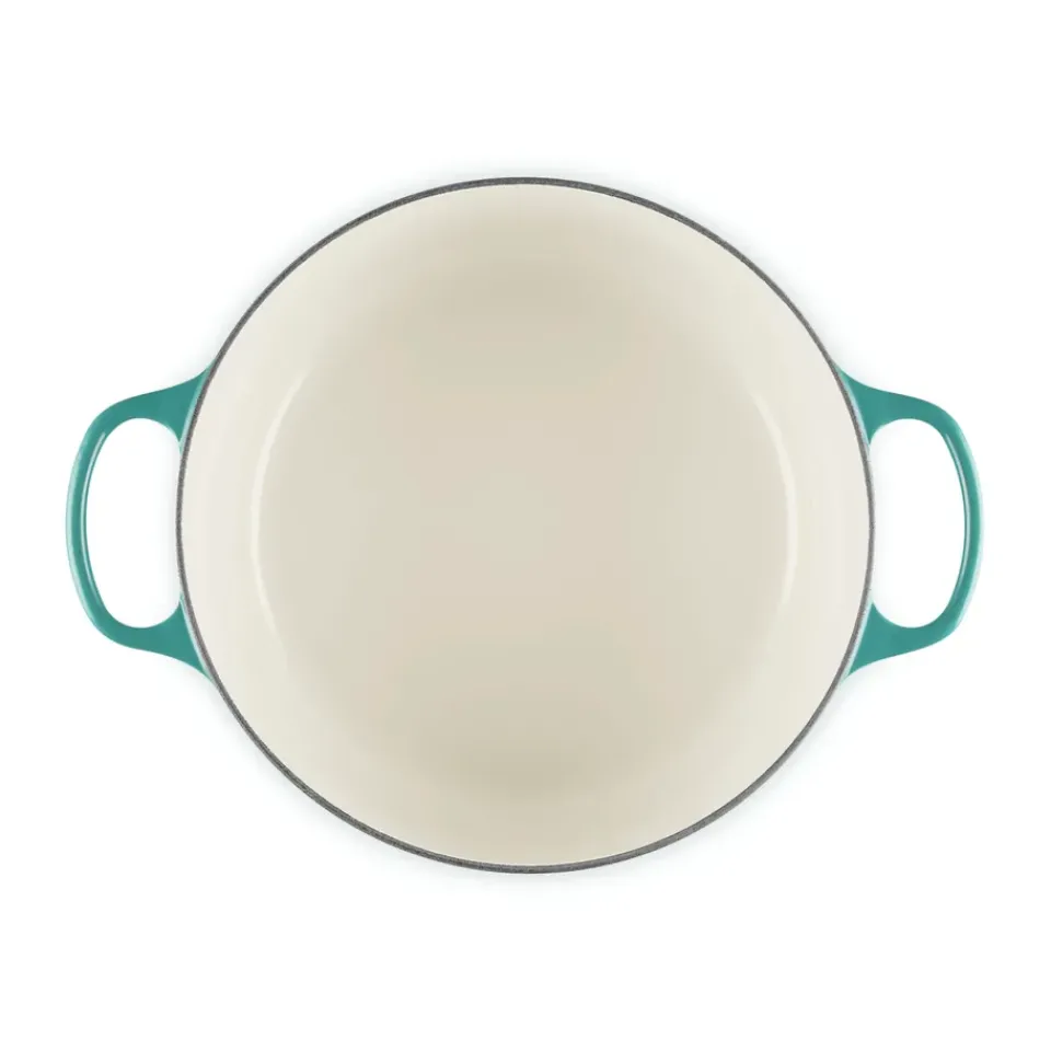 Cast Iron Casserole Pots|Cooking Pots & Casserole Dishes^Le Creuset Signature round casserole 6.7 l, Bleu Riviera Blue