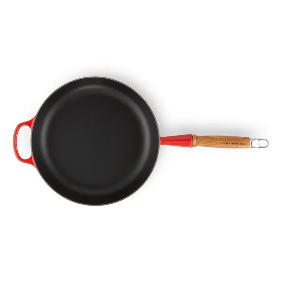 Saucier & Sauté Pans^Le Creuset Signature sauce pan wooden handle 28 cm, Cerise Red
