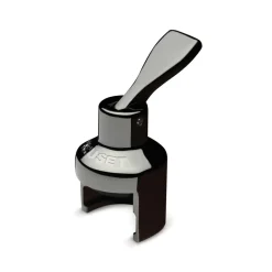 Le Creuset SW-101 Crown champagne stopper, Silver Black