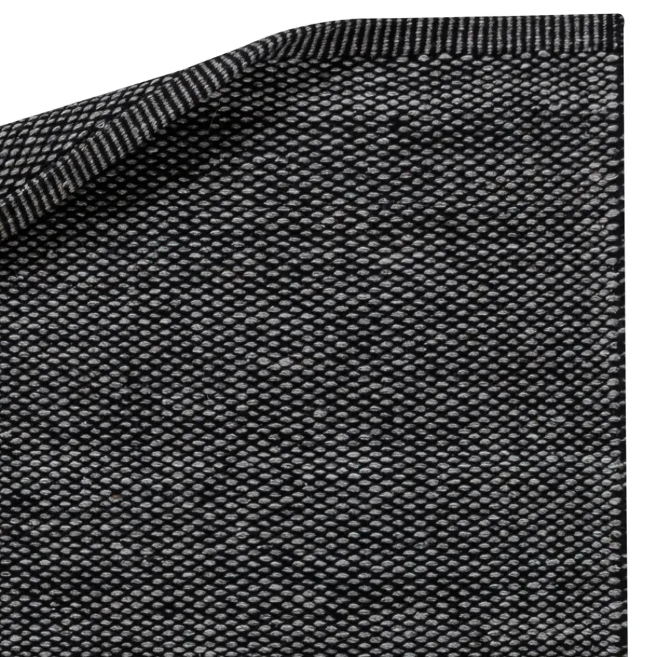 Discount Scandi Living Lea wool carpet , 170x240 cm Black