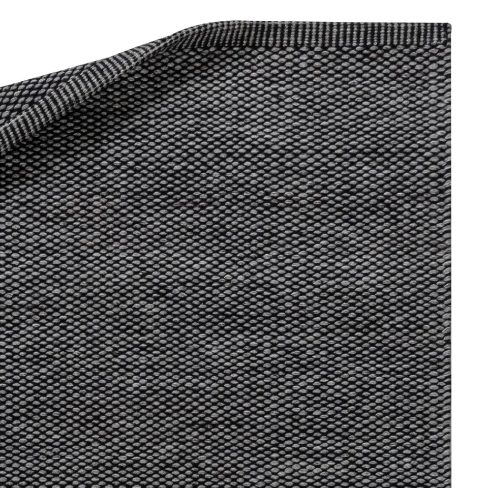 Wool Rugs^Scandi Living Lea wool carpet , 200x300 cm Black