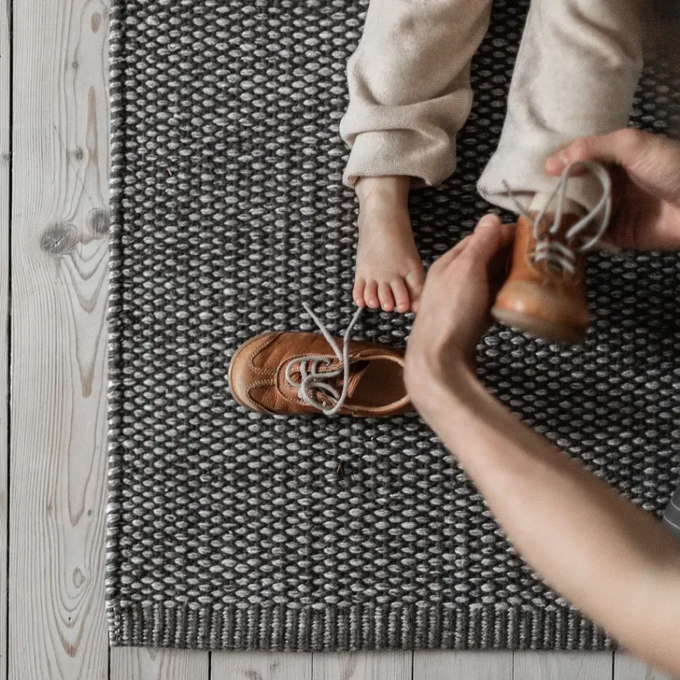 Wool Rugs^Scandi Living Lea wool carpet nature , 200x300 cm Grey