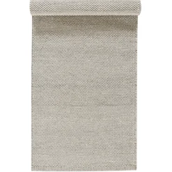 Rug Runners|Wool Rugs^Scandi Living Lea wool rug natural white, 80x240 cm Beige