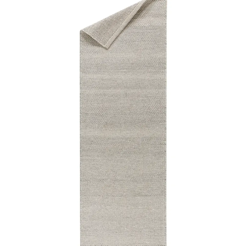 Rug Runners|Wool Rugs^Scandi Living Lea wool rug natural white, 80x240 cm Beige
