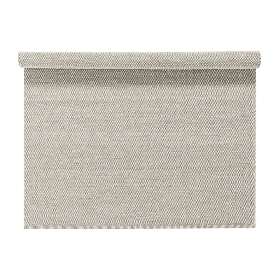 Scandi Living Lea wool rug natural , 300x400 cm White