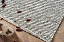 Scandi Living Lea wool rug natural white, 170x240 cm Beige
