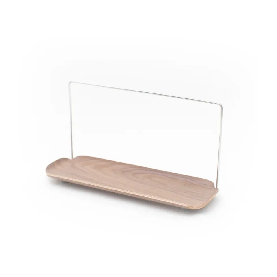Hot Bosign LEAF dish rack with dishcloth holder, Walnut-stainless steel Brown