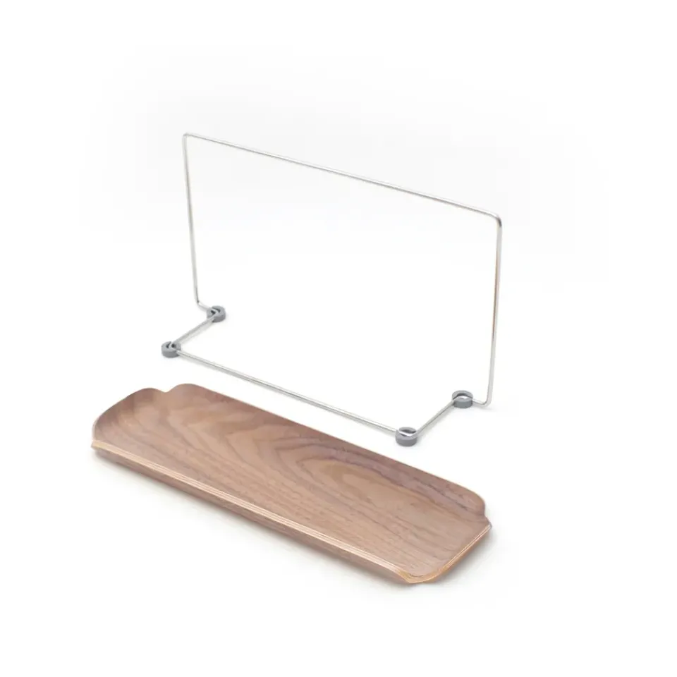 Hot Bosign LEAF dish rack with dishcloth holder, Walnut-stainless steel Brown