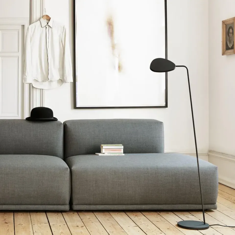 Reading Lamps|Floor Lamps^Muuto Leaf floor lamp, Black