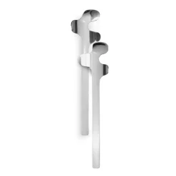 Discount Born In Sweden Leaf salad servers, Polished Steel Silver-coloured