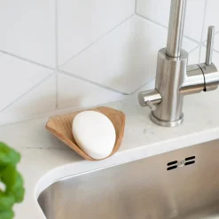 Soap Dispensers & Dishes^Bosign Leaf™ Soap Dish with Drainage 11.5x11.5 cm, Willow Brown