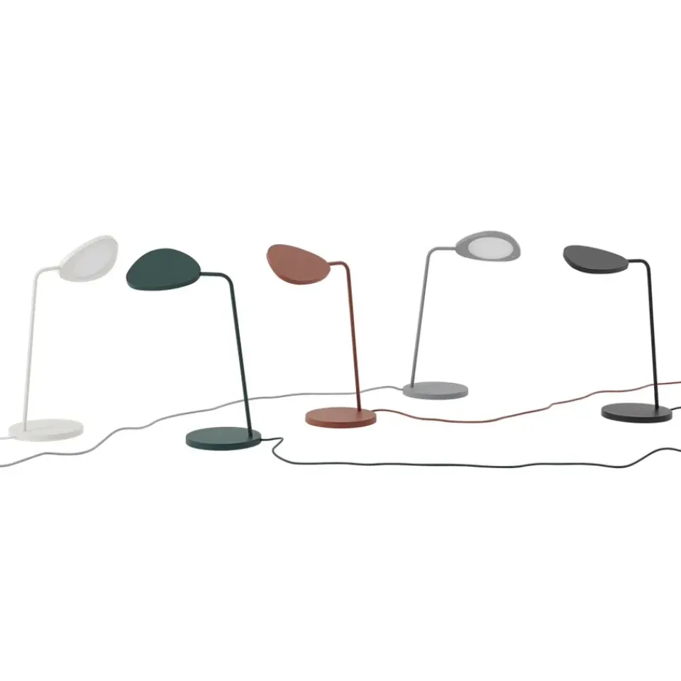 Desk Lamps^Muuto Leaf table lamp white, Dark Green