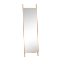 Floor Mirrors^Hübsch Lean floor mirror, Oak Beige