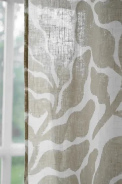 Curtains^Fine Little Day Leaves curtain length 147x250 cm, Sand Beige