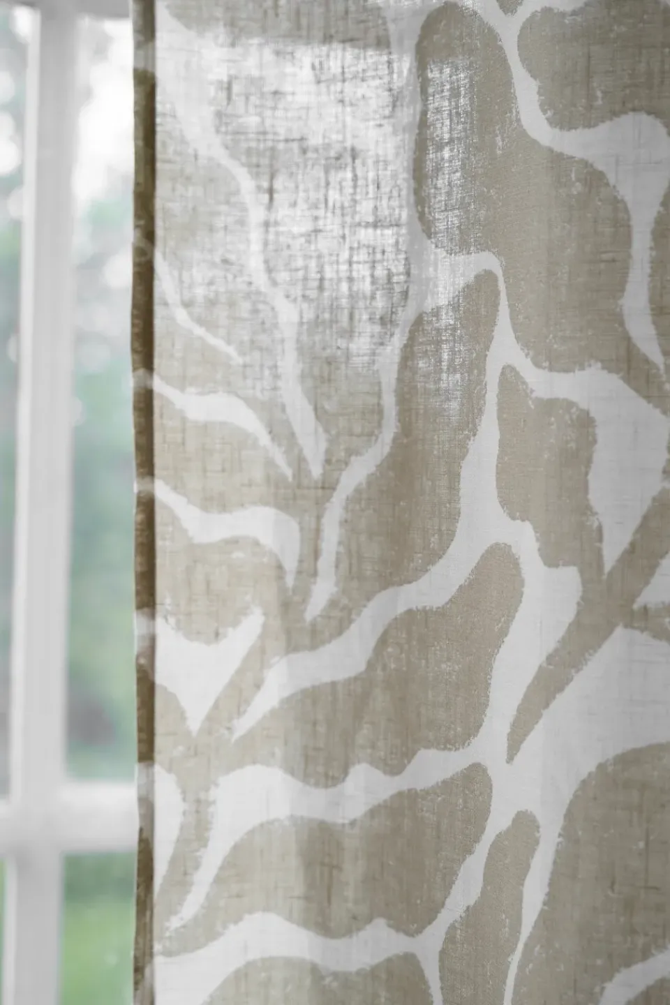 Curtains^Fine Little Day Leaves curtain length 147x250 cm, Sand Beige