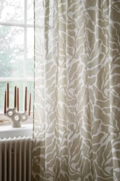 Curtains^Fine Little Day Leaves curtain length 147x250 cm, Sand Beige