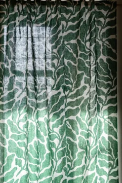 New Fine Little Day Leaves curtain length 147x250 cm, Green