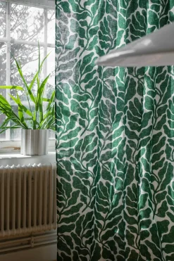 New Fine Little Day Leaves curtain length 147x250 cm, Green