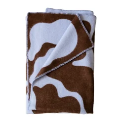 Outlet Fine Little Day Leaves felt 130x180 cm, Blue-brown BlueBrown
