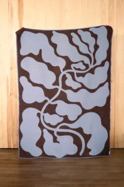 Outlet Fine Little Day Leaves felt 130x180 cm, Blue-brown BlueBrown