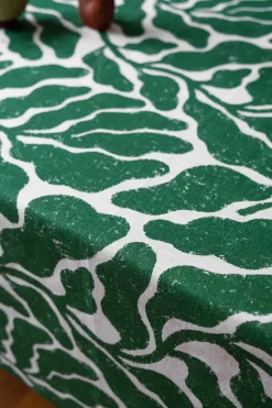 New Fine Little Day Leaves tablecloth 149x250 cm, Green GreenWhite