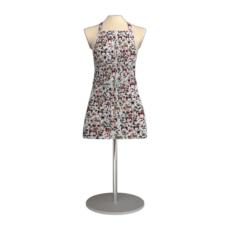 Aprons^Arvidssons Textil Leksand mini apron, Anniversary edition 30 years WhiteRedBlue