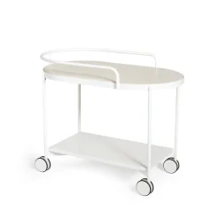 SMD Design Lene serving trolley, , pigmented ash veneer White