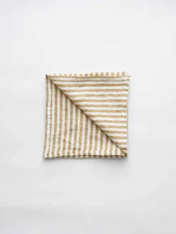 Linen & Cotton Napkins^Tell Me More Leon fabric napkin 45x45 cm, Spice WhiteOrange