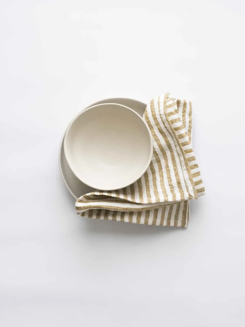 Linen & Cotton Napkins^Tell Me More Leon fabric napkin 45x45 cm, Spice WhiteOrange