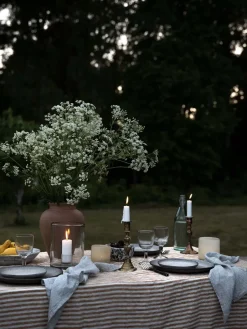 Tablecloths^Tell Me More Leon tablecloth 145x145 cm, Spice WhiteBeige