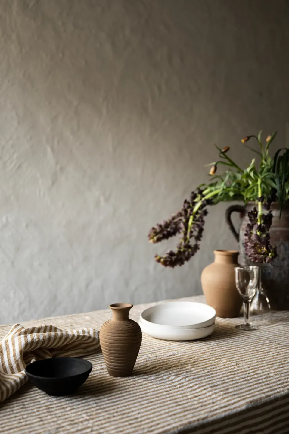 Tablecloths^Tell Me More Leon tablecloth 145x145 cm, Spice WhiteBeige