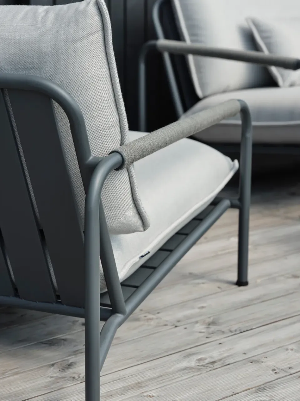 Sale Brafab Lerberget lounge chair, Anthracite-ash Grey