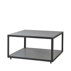 Cane-line Level coffee table ceramic 79x79 cm, Light -lava Grey