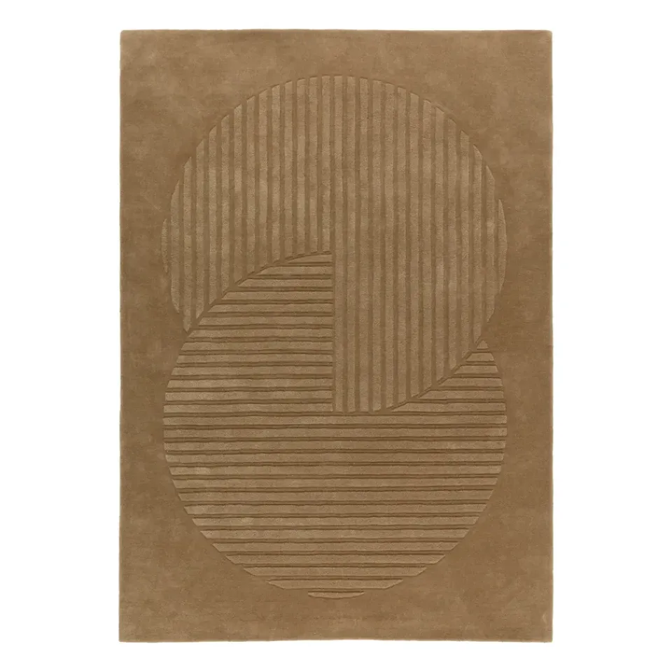 New NJRD Levels wool rug circles , 170x240 cm Beige
