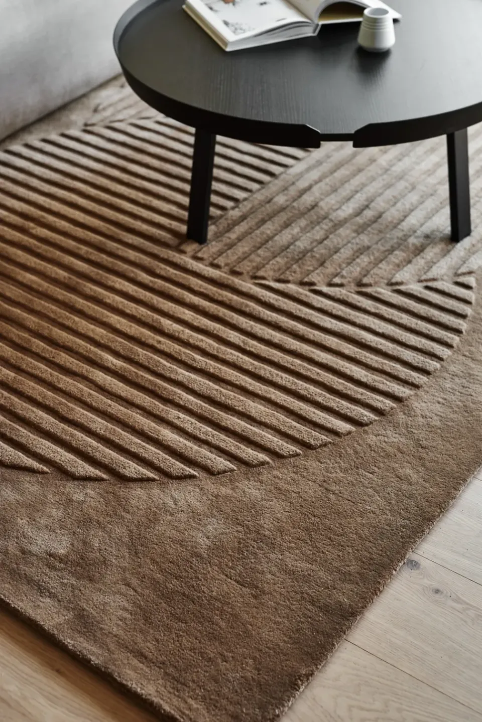 New NJRD Levels wool rug circles , 170x240 cm Beige