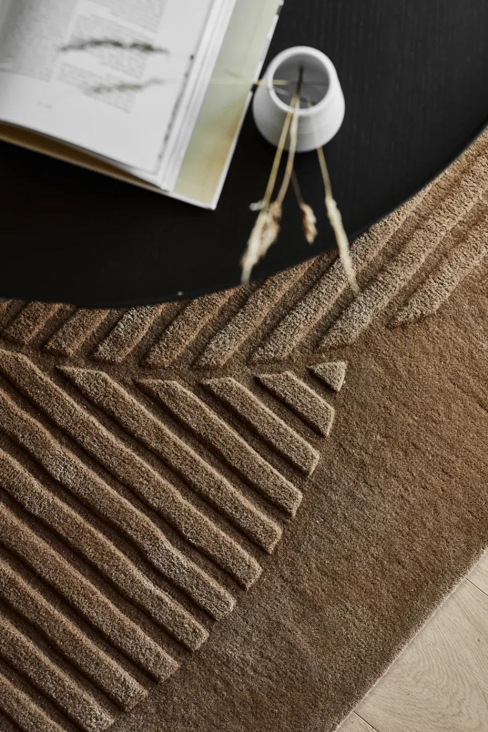 New NJRD Levels wool rug circles , 170x240 cm Beige