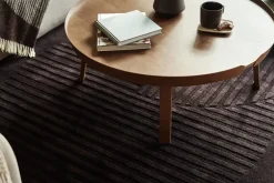 Wool Rugs^NJRD Levels wool rug circles , 200x300 cm Brown