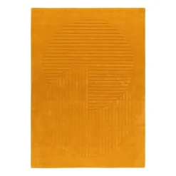 Wool Rugs^NJRD Levels wool rug circles , 170x240 cm Yellow