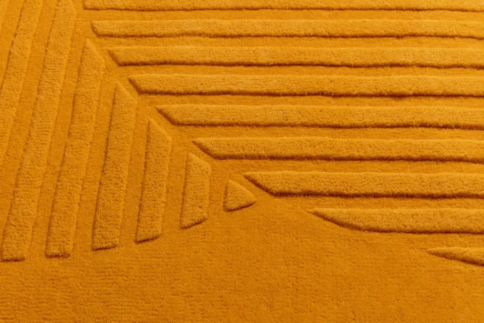 Wool Rugs^NJRD Levels wool rug circles , 170x240 cm Yellow