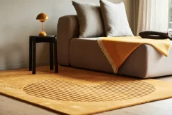Wool Rugs^NJRD Levels wool rug circles , 170x240 cm Yellow