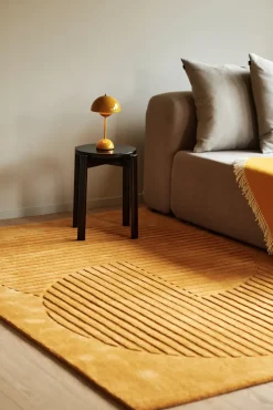 Wool Rugs^NJRD Levels wool rug circles , 170x240 cm Yellow