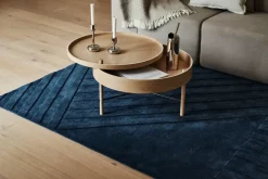 Wool Rugs^NJRD Levels wool rug stripes , 170x240 cm Blue