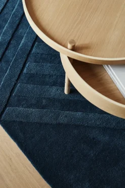 Wool Rugs^NJRD Levels wool rug stripes , 170x240 cm Blue