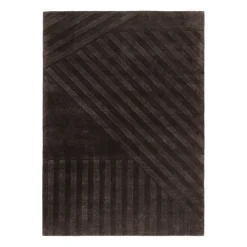 Online NJRD Levels wool rug stripes , 200x300 cm Brown