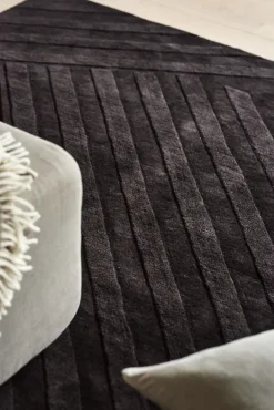 Online NJRD Levels wool rug stripes , 200x300 cm Brown
