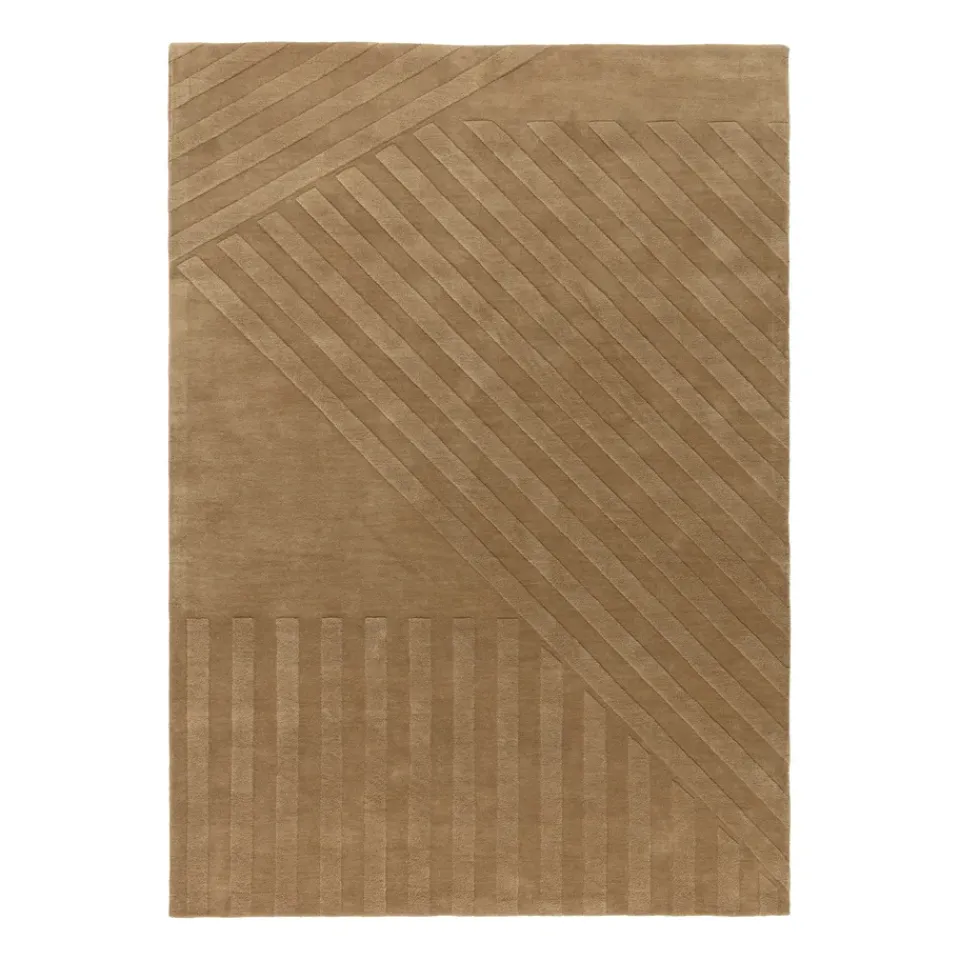 Online NJRD Levels wool rug stripes , 200x300 cm Beige