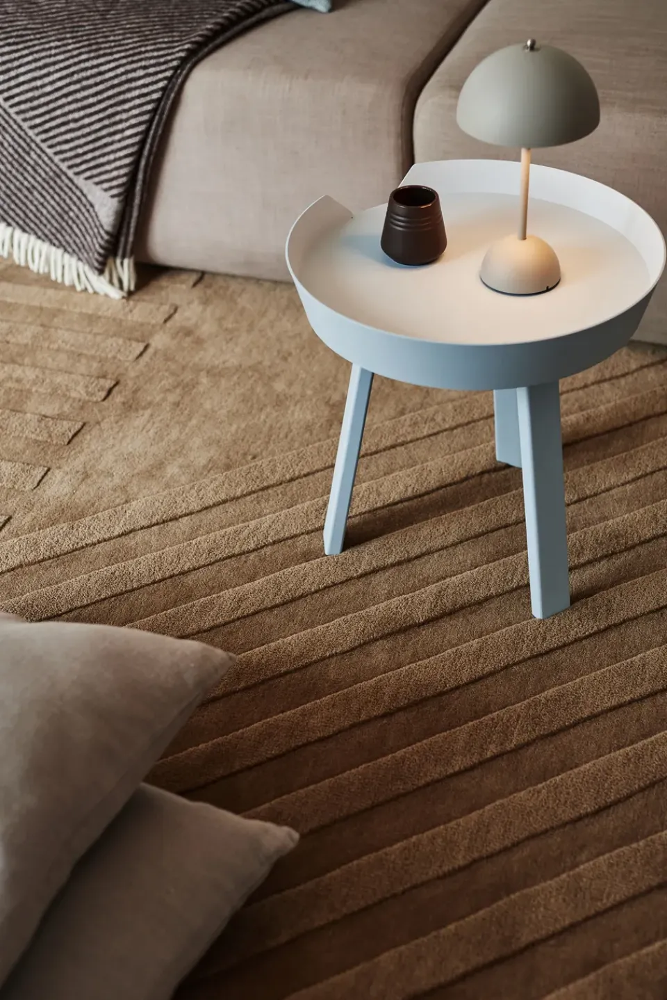 Online NJRD Levels wool rug stripes , 200x300 cm Beige