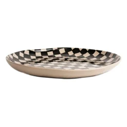 Outlet Byon Lexi serving dish 37 cm, Black-beige BlackBeige