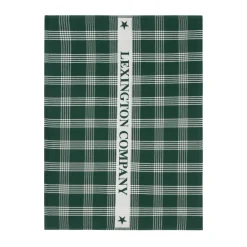 Outlet Lexington organic cotton kitchen towel 50x70 cm, Green-white GreenWhite