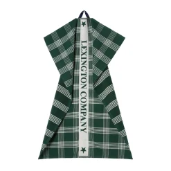 Outlet Lexington organic cotton kitchen towel 50x70 cm, Green-white GreenWhite